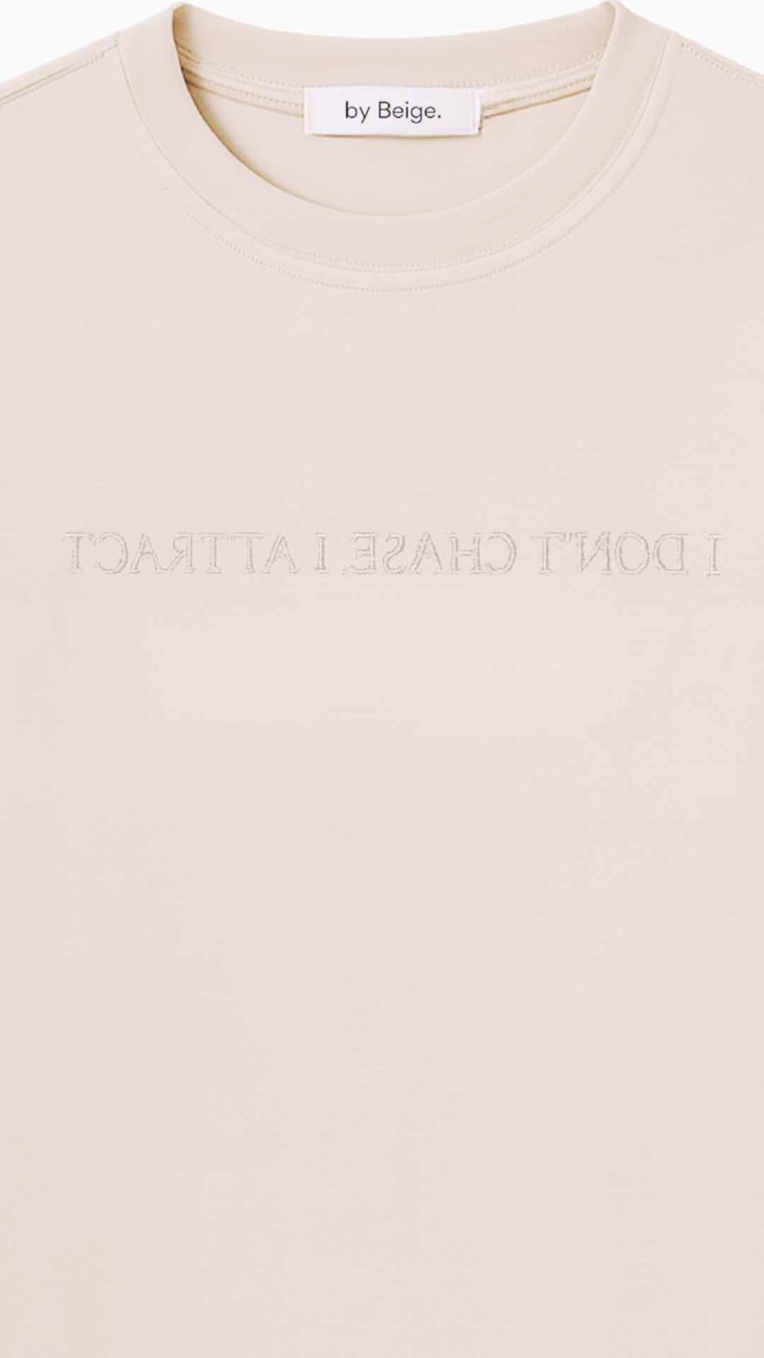 I Attract Long Sleeve Top- Beige (PRE-ORDER)