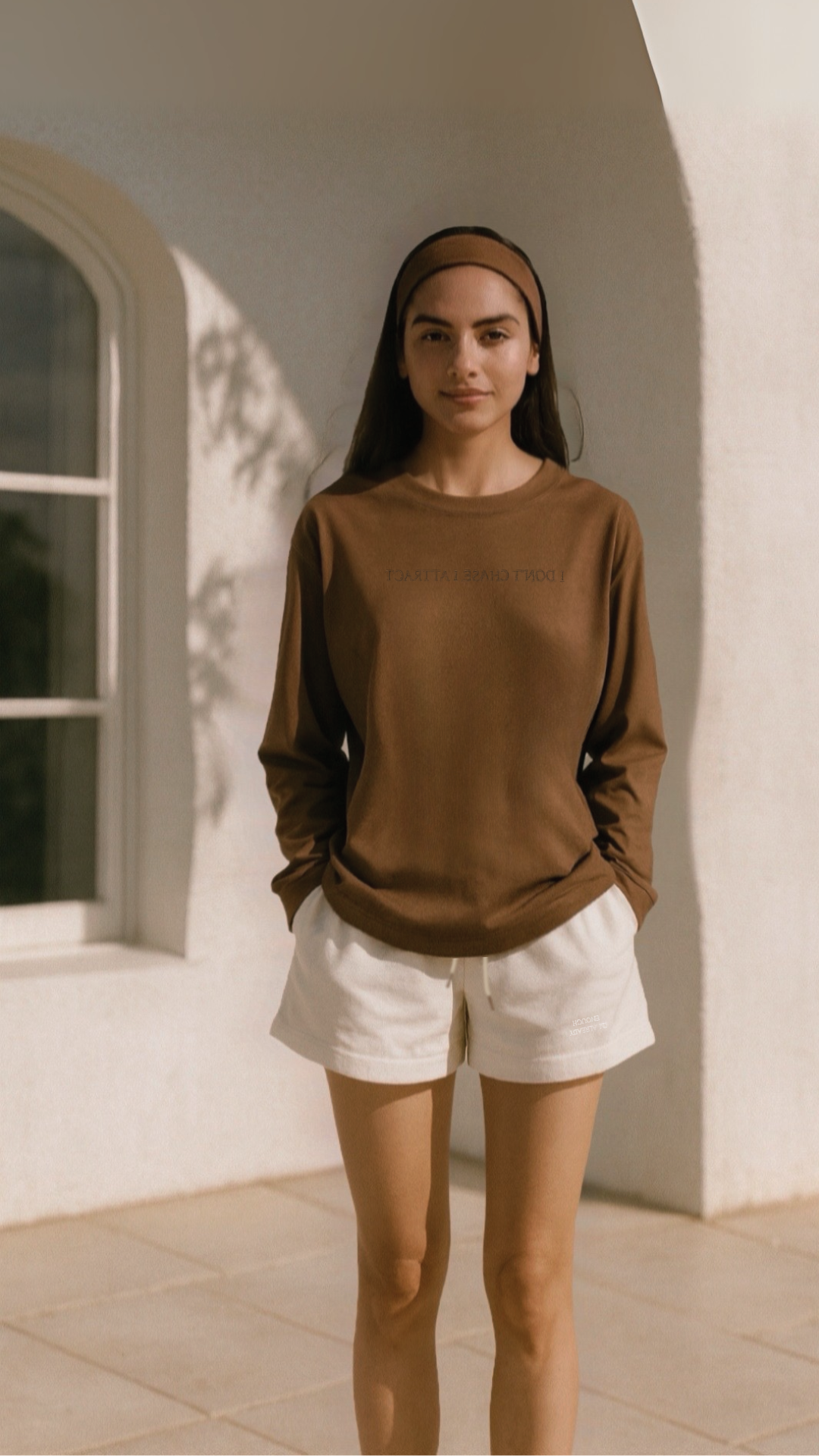 I Attract Long Sleeve Top- Mocha (PRE-ORDER)