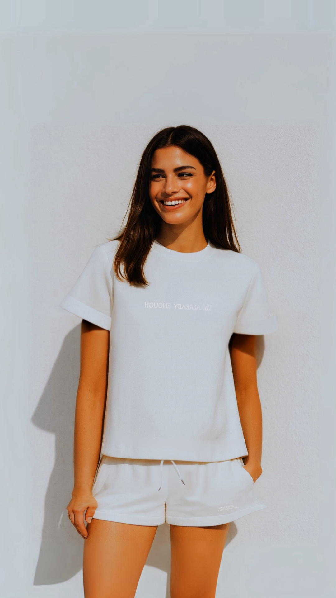I'm Enough Top- Off White (PRE-ORDER)