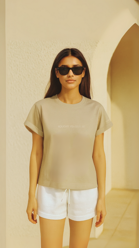 I'm Enough Top- Neutral (PRE-ORDER)